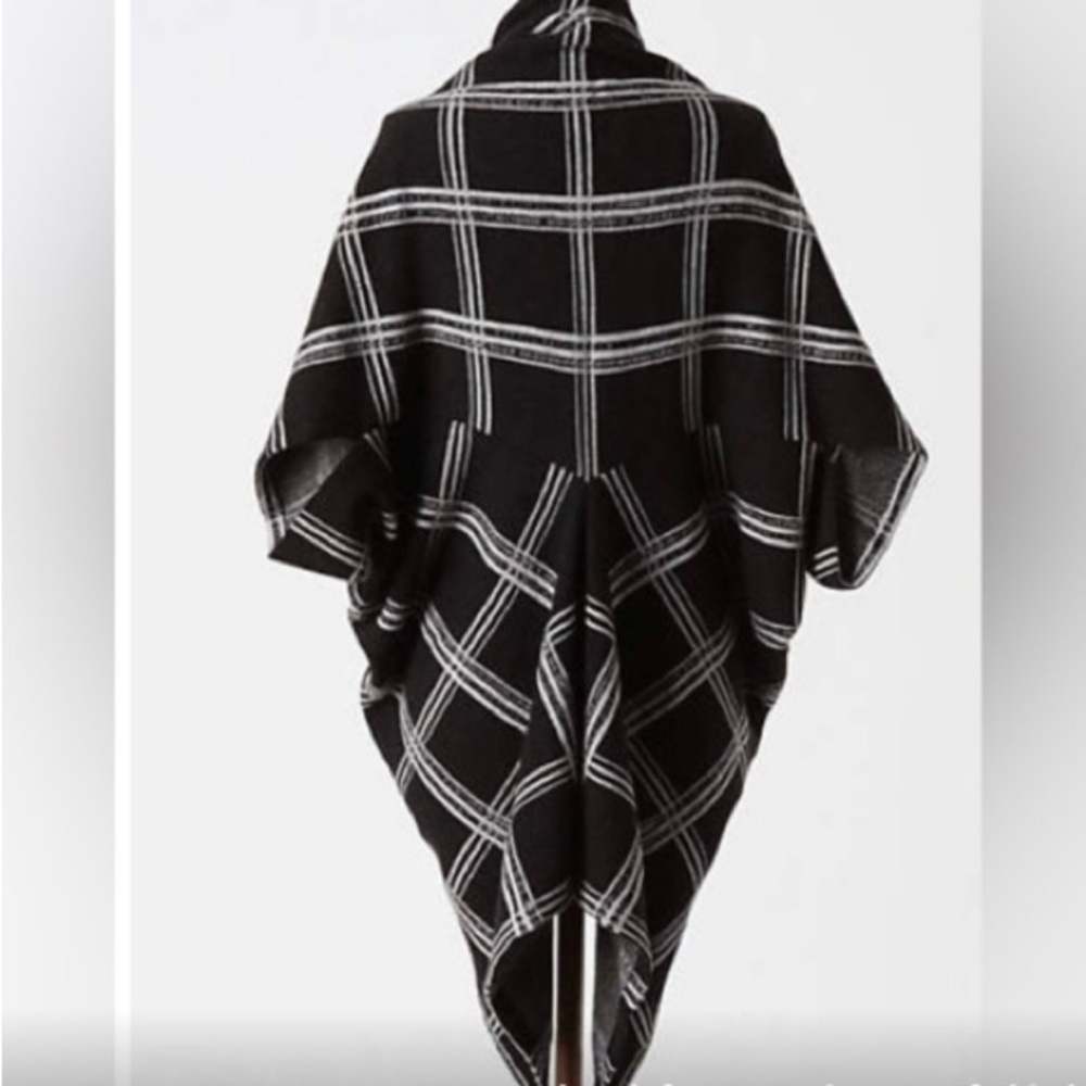 ANTHROPOLOGIE Black MOTH shawl